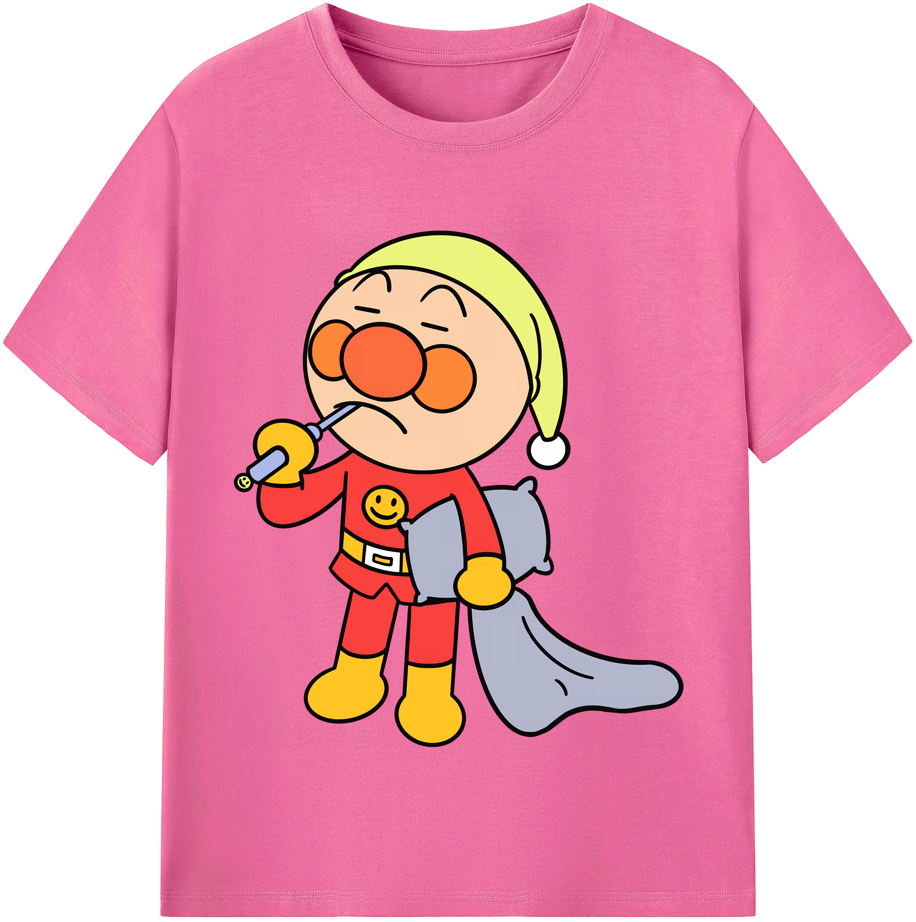 （画像用） アンパンマン Anpanman レディースカジュアルプリントTシャツ（綿100％）